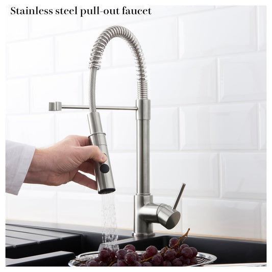 LEKLEK Stainless steel pull-out faucet KP11 Wholesale from 500pcs