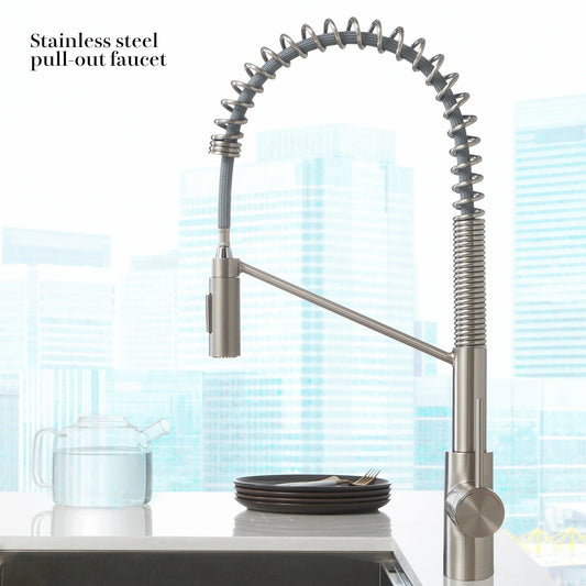 LEKLEK Stainless steel pull-out faucet KP07 Wholesale from 500pcs