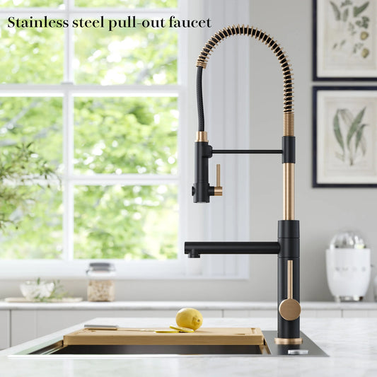 LEKLEK Stainless steel pull-out faucet KP07 Wholesale from 500pcs